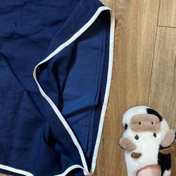 Loft Linen Wrap mini skirt with buttons - Picture 7 of 9